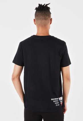 Camiseta Negro-Rojo-Blanco NBA Masculino