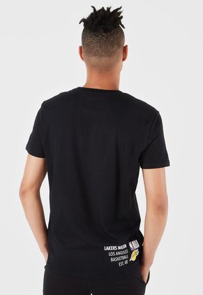 Camiseta Negro-Amarillo-Violeta NBA Masculino