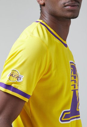 Camiseta Amarillo-Violeta-Blanco NBA Los Ángeles Lakers