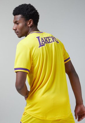 Camiseta Amarillo-Violeta-Blanco NBA Los Ángeles Lakers