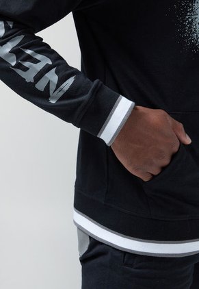 Hoodie Negro-Blanco-Gris NBA Brooklyn Nets