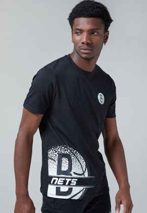 Camiseta Negro-Blanco NBA Brooklyn Nets