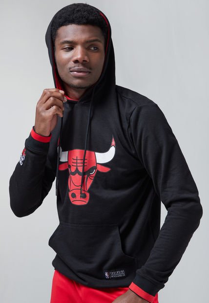 Hoodie Negro-Rojo-Blanco NBA Chicago Bulls