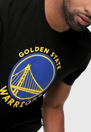 Camiseta Negro-Azul-Amarillo NBA Golden State Warriors