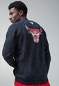 Chaqueta Gris-Rojo-Blanco NBA Chicago Bulls de NBA