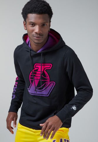 NBA - Hoodie Negro-Magenta-Violeta NBA Los Ángeles Lakers