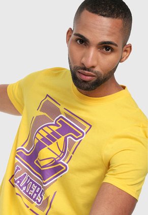 Camiseta Amarillo-Morado NBA Los Angeles Lakers