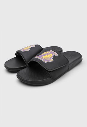 Playera Negro-Amarillo-Violeta NBA Los Ángeles Lakers