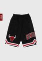 Pantaloneta Negro-Blanco-Rojo NBA Chicago Bulls de NBA