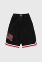 Pantaloneta Negro-Blanco-Rojo NBA Chicago Bulls de NBA