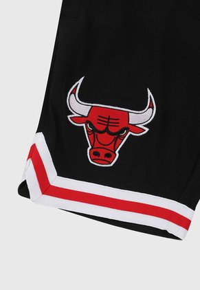 Pantaloneta Negro-Blanco-Rojo NBA Chicago Bulls