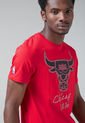 Camiseta Rojo-Negro NBA Chicago Bulls de NBA