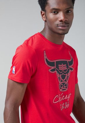 Camiseta Rojo-Negro NBA Chicago Bulls