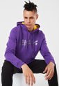 Hoodie Violeta-Amarillo NBA Masculino de NBA