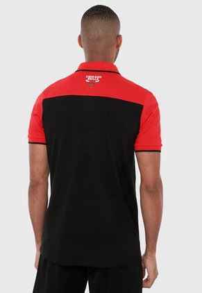 Polo Rojo-Negro NBA Chicago Bulls