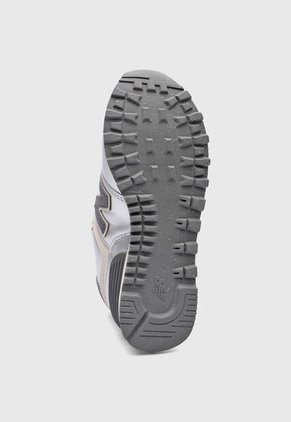 Tenis new balance 574 Plateado