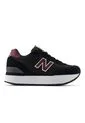 Tenis New Balance 515 Mujer-Negro/Rojo de New Balance
