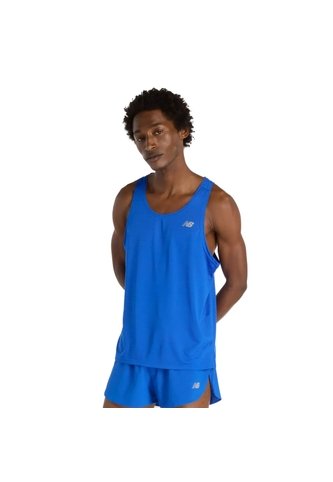 Camisa Deportiva New Balance Original Essentials Azul Hombre New Balance