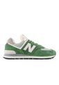 Tenis New Balance 574 Hombre-Verde/Blanco de New Balance