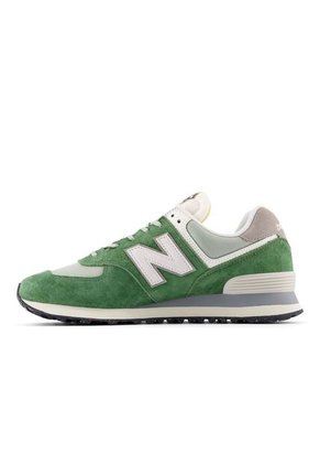 Tenis New Balance 574 Hombre-Verde/Blanco