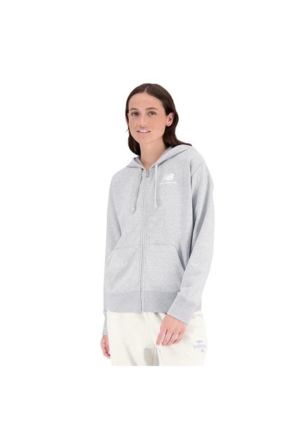 Chaqueta Deportiva Marca New Balance Essentials Gris Mujer