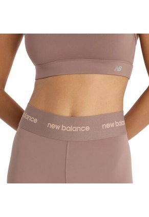 Legging New Balance Original Sleek High Rise Café Para Mujer
