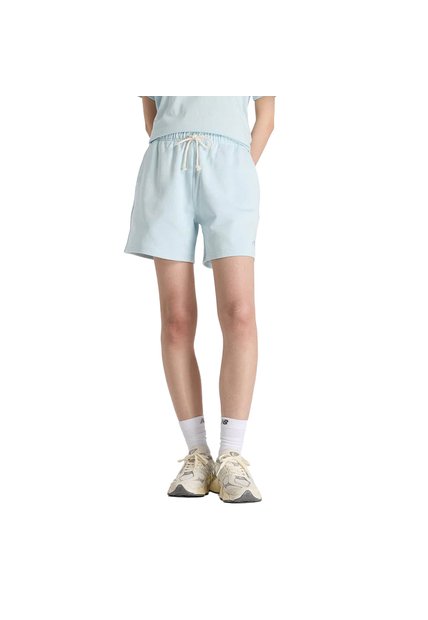 Pantaloneta Deportiva New Balance Original French Azul Mujer