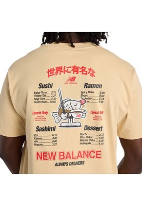 Camisa Deportiva New Balance Originales Graphics Café Hombre