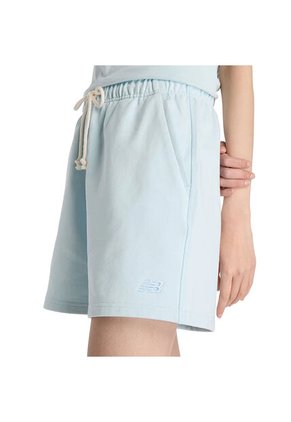 Pantaloneta Deportiva New Balance Original French Azul Mujer