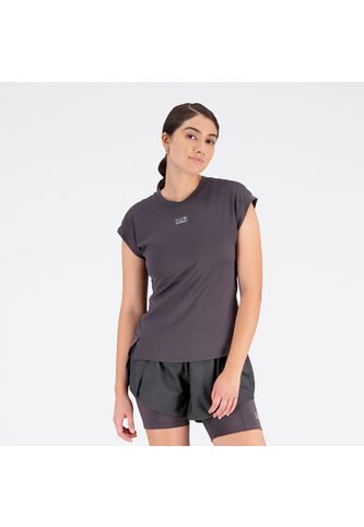 Camisa Deportiva New Balance Original Impact Run Negro Mujer New Balance