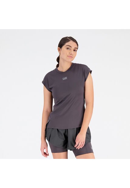 Camisa Deportiva New Balance Original Impact Run Negro Mujer