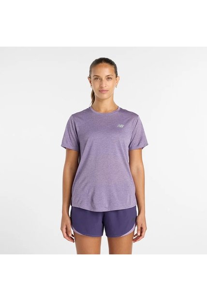 Camisa Deportiva New Balance Originales Athletics Lila Mujer