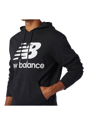 Hoodie New Balance Originals Essentials Stacked Negro Hombre
