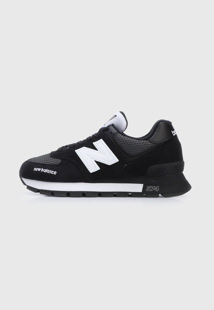 New balance negro sales con blanco