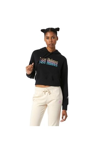 Hoodie New Balance Essentials Celebrate Para Mujer-Negro New Balance