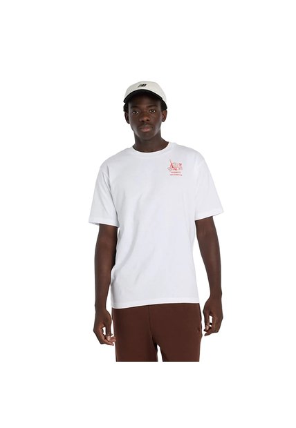 Camisa Deportiva New Balance Original Graphics Blanco Hombre