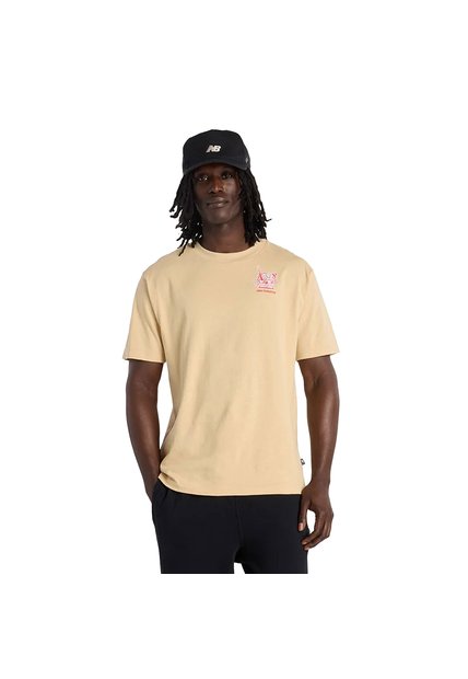 Camisa Deportiva New Balance Originales Graphics Café Hombre