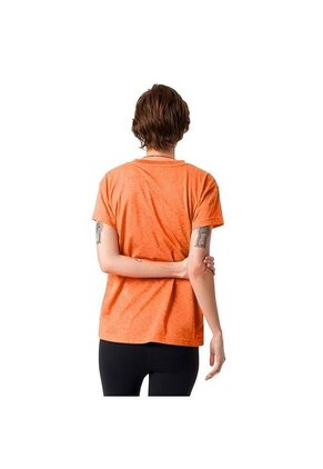 Camiseta New Balance Relentless Crew Para Mujer-Naranja