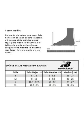 Medias New Balance Performance Cotton Liner 2 Pares-Blanco