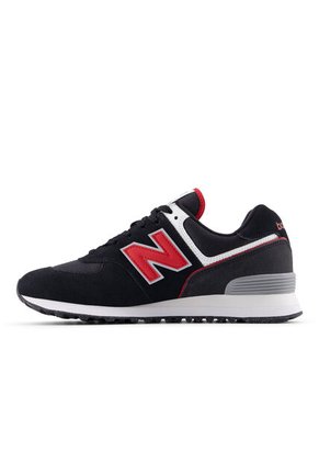 Tenis New Balance 574 Hombre-Negro/Rojo