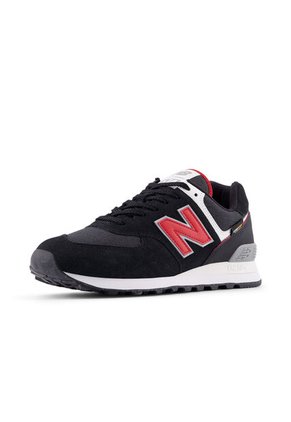 Tenis New Balance 574 Hombre-Negro/Rojo