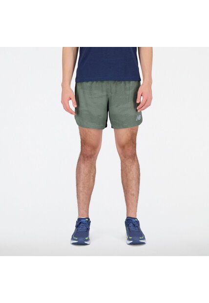 Pantaloneta New Balance Original Impact Run Verde Hombre