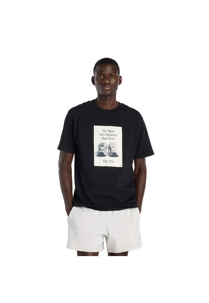 Camisa Deportiva New Balance Originals Graphics Negro Hombre