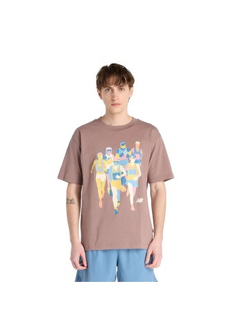 Camisa Deportiva New Balance Originals Athletics Café Hombre New Balance
