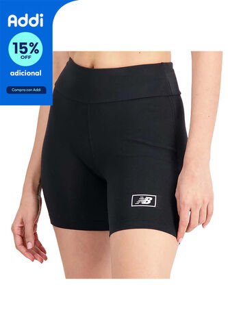 Pantaloneta New Balance Original Spandex Fitted Negro Mujer New Balance