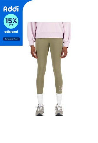 Pantalon Casual New Balance Original Essentials Verde Mujer New Balance