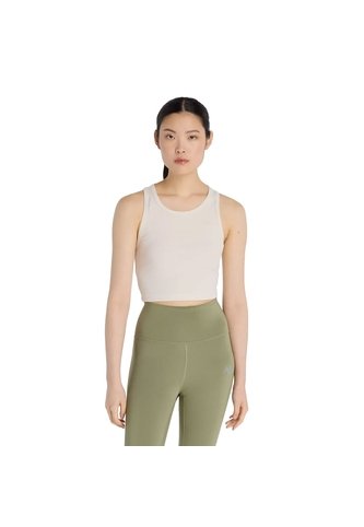 Camisa Deportiva New Balance Originals Micro-Rib Beige Mujer New Balance