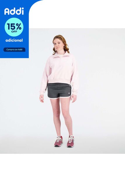 Pantaloneta New Balance Original NB Athletics Negro Mujer