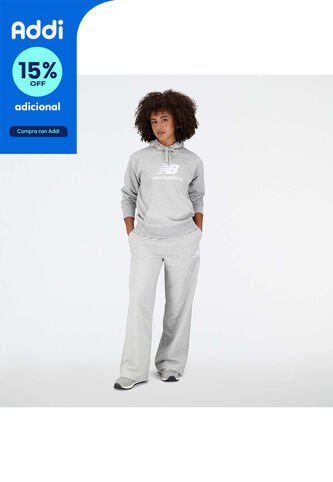 Pantalon Casual New Balance Original Essentials Gris Mujer New Balance