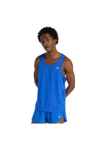 Camisa Deportiva New Balance Original Essentials Azul Hombre New Balance